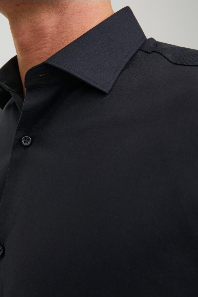 JPRBLAPARKER SHIRT L/S NOOS 12227385 BLACK/SLIM